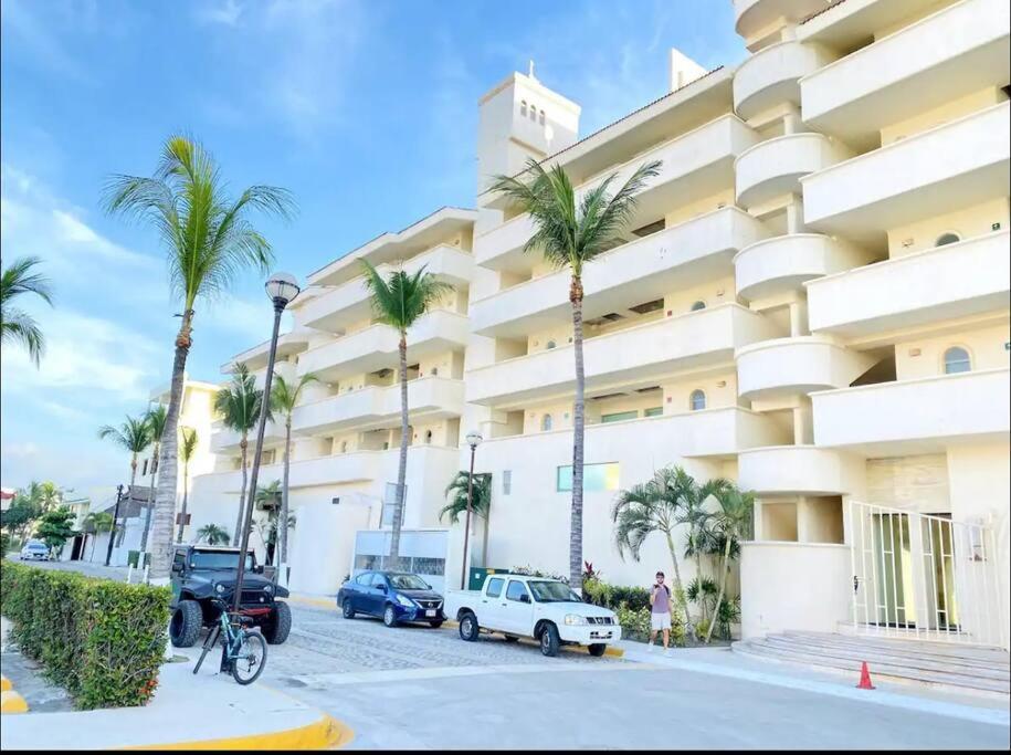 Beautiful Apartment Beach Front, Big Pool Manzanillo Exterior photo